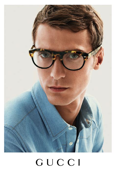 gucci men's eyewear frames|Gucci clear frame glasses men.